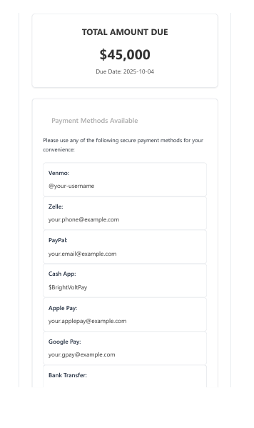Invoice Email Template 3