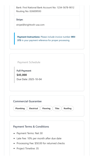 Invoice Email Template 4