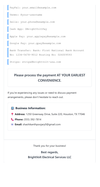 Payment Reminder Email Template 2